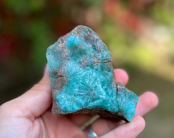 AAA Grade Hemimorphite Specimen: Raw Crystal Stone (96mm x 70mm x 50mm)