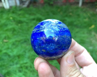 Deep Blue Lapis Lazuli Sphere – Hand Polished Gemstone