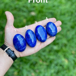 Premium quality lapis lazuli palm- lapis palm - Gemstone palm-Cute Real Crystal Palmstone - Gemstone Gift For HER - Birthday Gift -