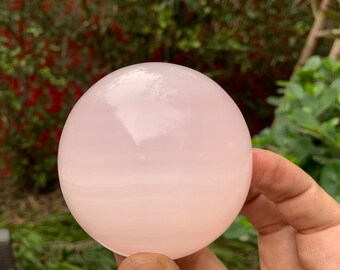 75mm Mangano Calcite Sphere - Pink Gemstone Crystal