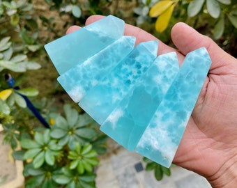 Torre de Calcita Caribeña – Gema de Cristal para Sanación Espiritual