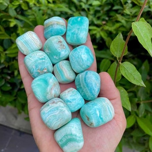 Smithsonite tumbles -Hemimorphite tumbles - tumble stones - gemstone for her - anniversary gift - crystal tumbles