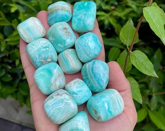 Smithsonite Hemimorphite Tumbles – Kryształowe Kamienie Uzdrawiające
