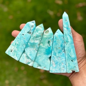 Top quality Smithsonite Towers -Cute Real Crystal tower-Smithsonite  tower-gemstone tower-Smithsonites -Gemstone Gift For HER