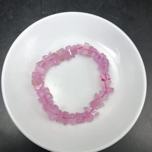 Natural Kunzite bead bracelet-Natural Kunzite bracelet-Pink kunzite bracelet-gemstone bracelet-stone bracelet -Healing crystal bracelet