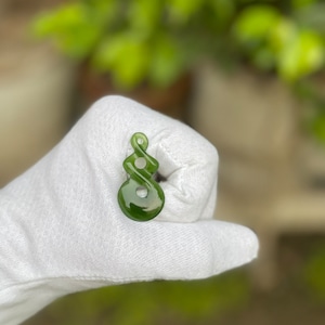 Natural Nephrite Pendant -Nephrite Jade Necklace - hand carved Pendant - Gemstone For Her- pendant necklace- gift for her-