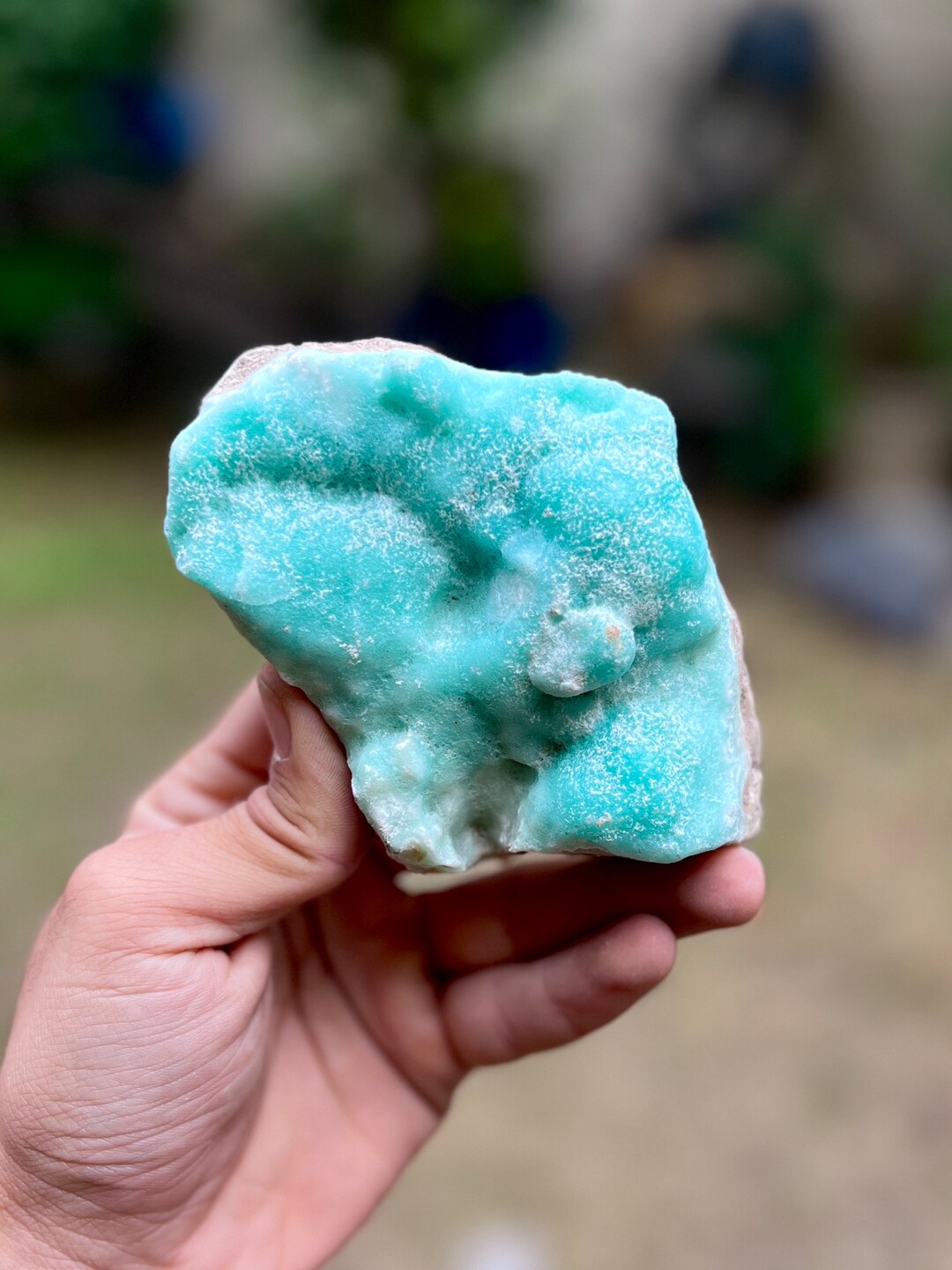 Blue Hemimorphite Specimen cute Real Crystal Specimen Rare Specimen