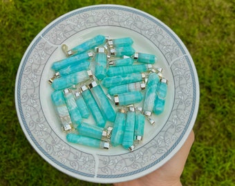 Sterling Silver Smithsonite Point Pendant – Crystal Necklace