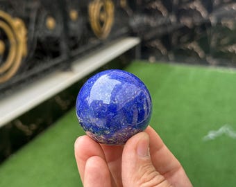 AAA Grade Lapis Lazuli Sphere, Hand Polished Gemstone