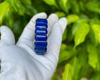 Pulsera artesanal de lapislázuli – Pirita dorada: belleza impecable