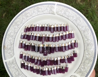 Natural Ruby Crystal Pendant – 925 Sterling Silver Gemstone Jewelry