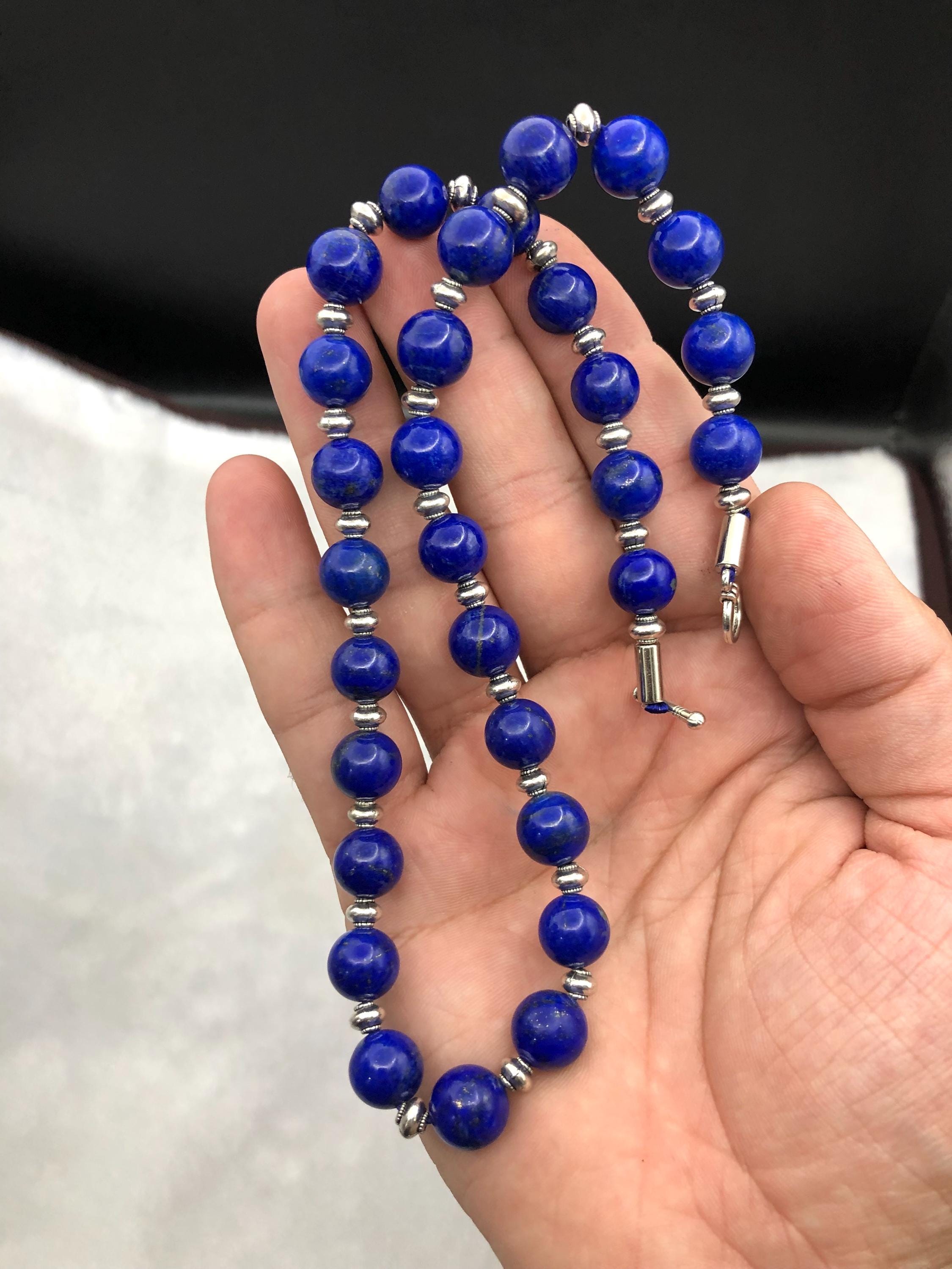 Collana in lapislazzuli opaco a rondelle – Ori e Gemme – Pietre Preziose Collana in lapislazzuli opaco a rondelle – Ori e Gemme – Pietre Preziose