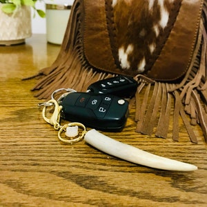 Natural Antler Keychain