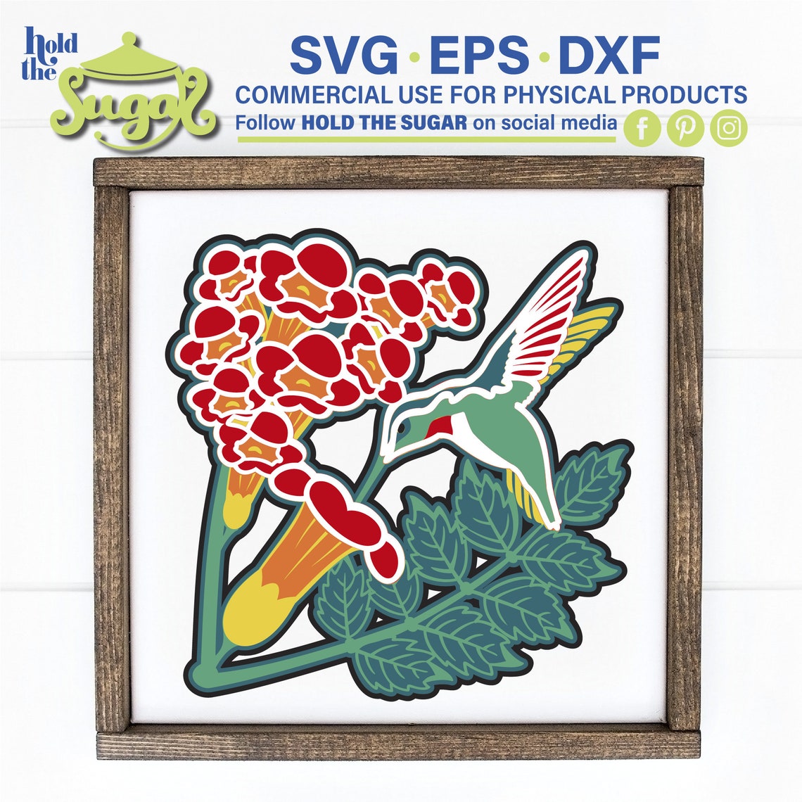 Download 3D layered Cardstock svg Cardstock Hummingbird svg shadow ...