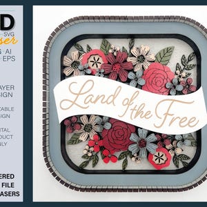 3D SIMPLE FLOWERS Shelf sitter SVG - laserbestand - voor Glowforge - voor lasers