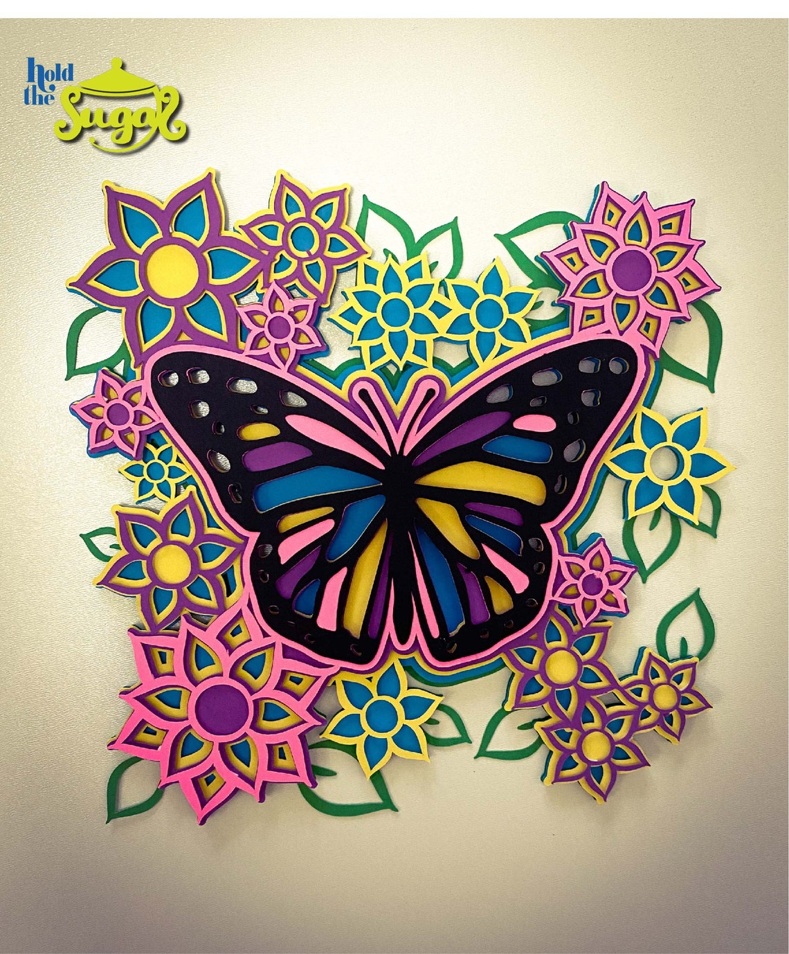 Download 3D Layered CARDSTOCK BUTTERFLY svg butterfly svg shadowbox ...