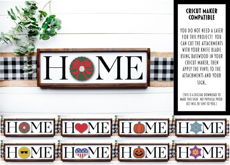 Download Interchangeable Reversible Welcome sign svg Cricut Maker ...