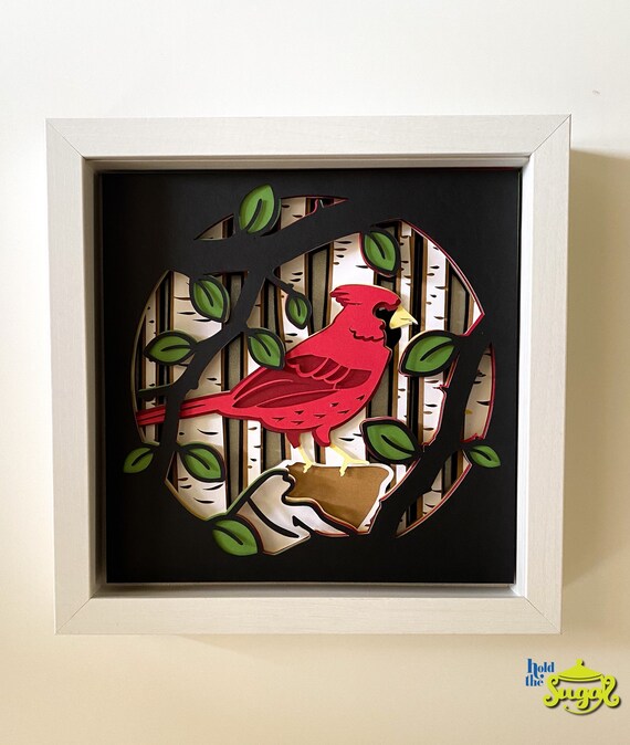 Download 3D CARDINAL SVG Layered Cardstock svg 3d svg for Cricut | Etsy