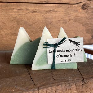 Mountain Soap Favors: Personalized Wedding, Bridal Shower, Adventure Baby Shower, , Special Events, Party Gifts