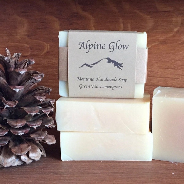 Green Tea Lemongrass Natural Handmade Soap