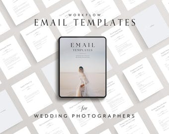 Modelli di posta elettronica per fotografi di matrimoni / Flusso di lavoro del cliente, risposte e-mail pre-scritte e modificabili (download digitale)