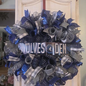 Minnesota Timberwolves inspired wreath.