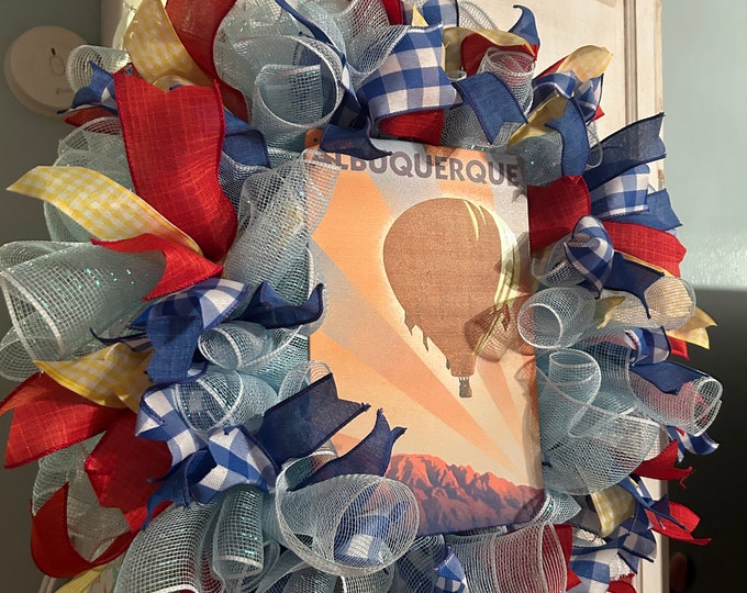 Featured listing image: Balloon Fiesta Wreath Albuquerque