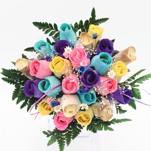 Wooden Rose Bouquet - Toola Roola