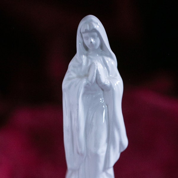 Vintage Porcelain Statue of the Virgin Mary