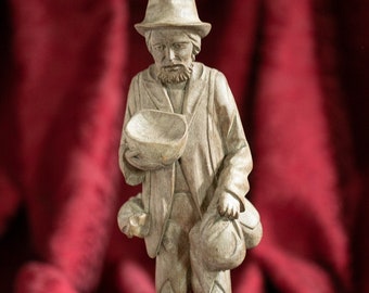 Vintage handgeschnitzte Holzstatue