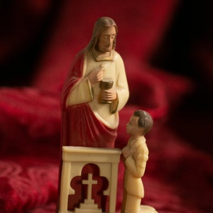 Vintage Jesus Giving Communion to Child
