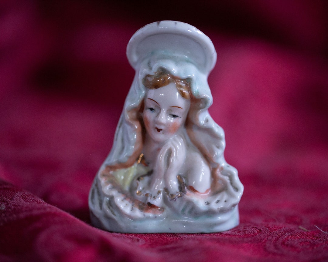 ヴィンテージ磁器製聖母マリア胸像（日本） - Etsy 日本