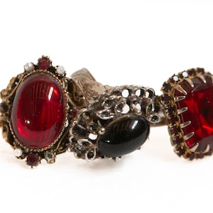 The Queen&#39;s Jewels - Three Vintage Adjustable Rings