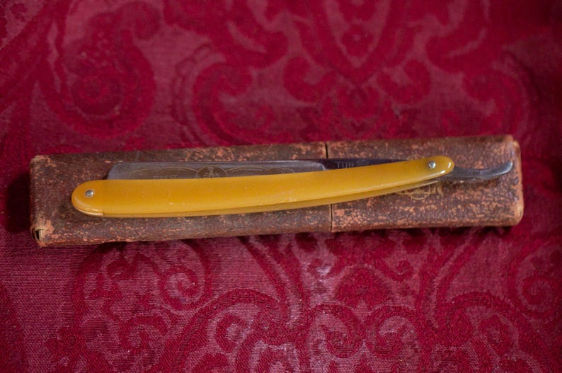 Antique Bakelite Straight Razor Germany? - Etsy
