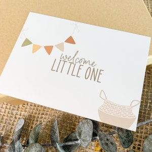 Postkarte "welcome little one" | Postkarte Geburt | Geburtstagskarte | Glückwunschkarte Geburt | Willkommen kleines Wunder