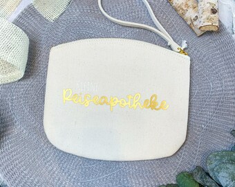 Kleine Reiseapotheke | Accessoiretasche aus Baumwolle | personalisierbar