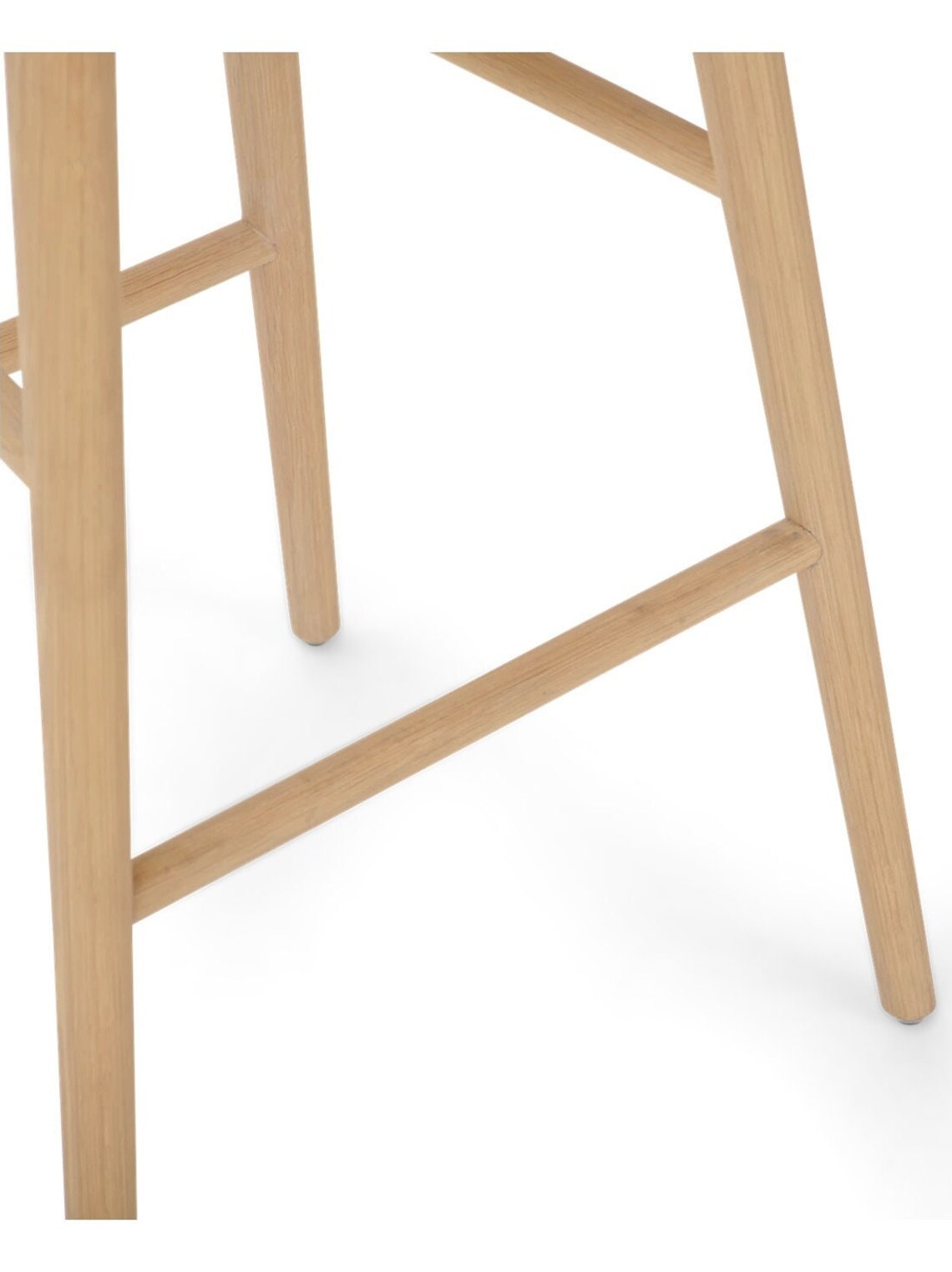 Oak Wood Bar Stool Etsy