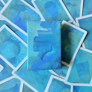 BLUE TONE LENORMAND β cartas de adivinhação baralho lenormand