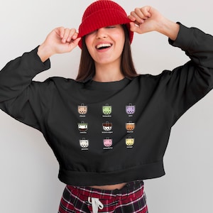 Bubble Tea Sweater, Boba Sweater Crewneck Jumper