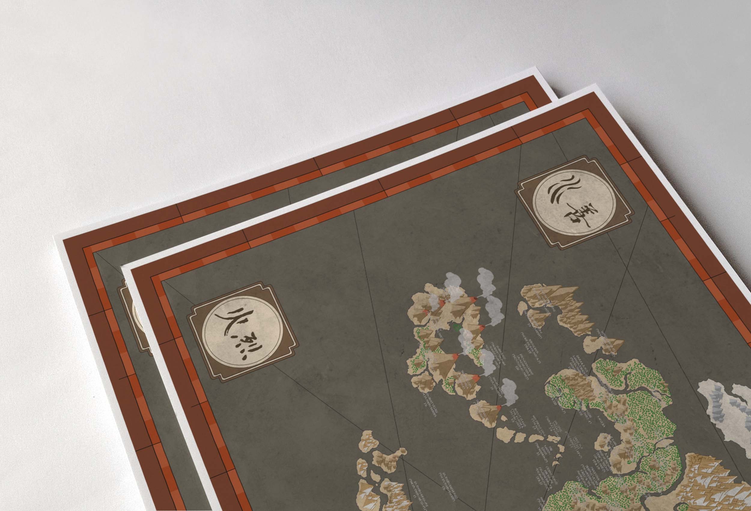 avatar the last airbender world map poster avatar the last airbender world map poster