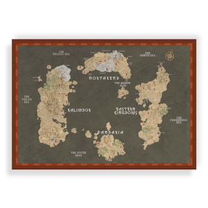 World of Warcraft - Karte von Azeroth - Print - Poster
