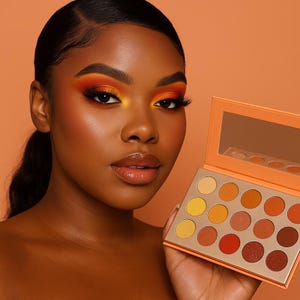 Colorful Eyeshadow Makeup Palette, Bright Makeup Matte Glitter & Vegan Beauty Eyeshadow Palette