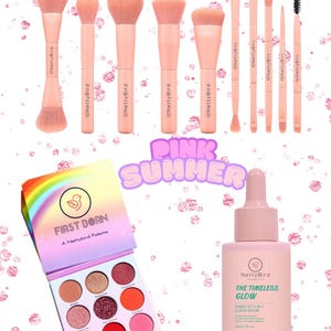 Glow serum make-upborstel oogschaduwset, de tijdloze glow & skincare gezichtsserumborstelset voor haar