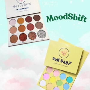 Paleta de sombras de ojos de colores, mate y brillante, ideal como regalo para mujer.