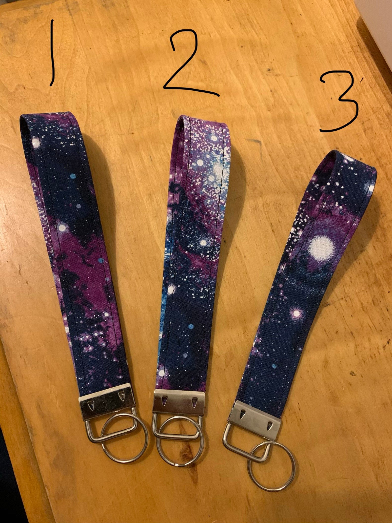 Galaxy Wrist Lanyard Keychain - Etsy