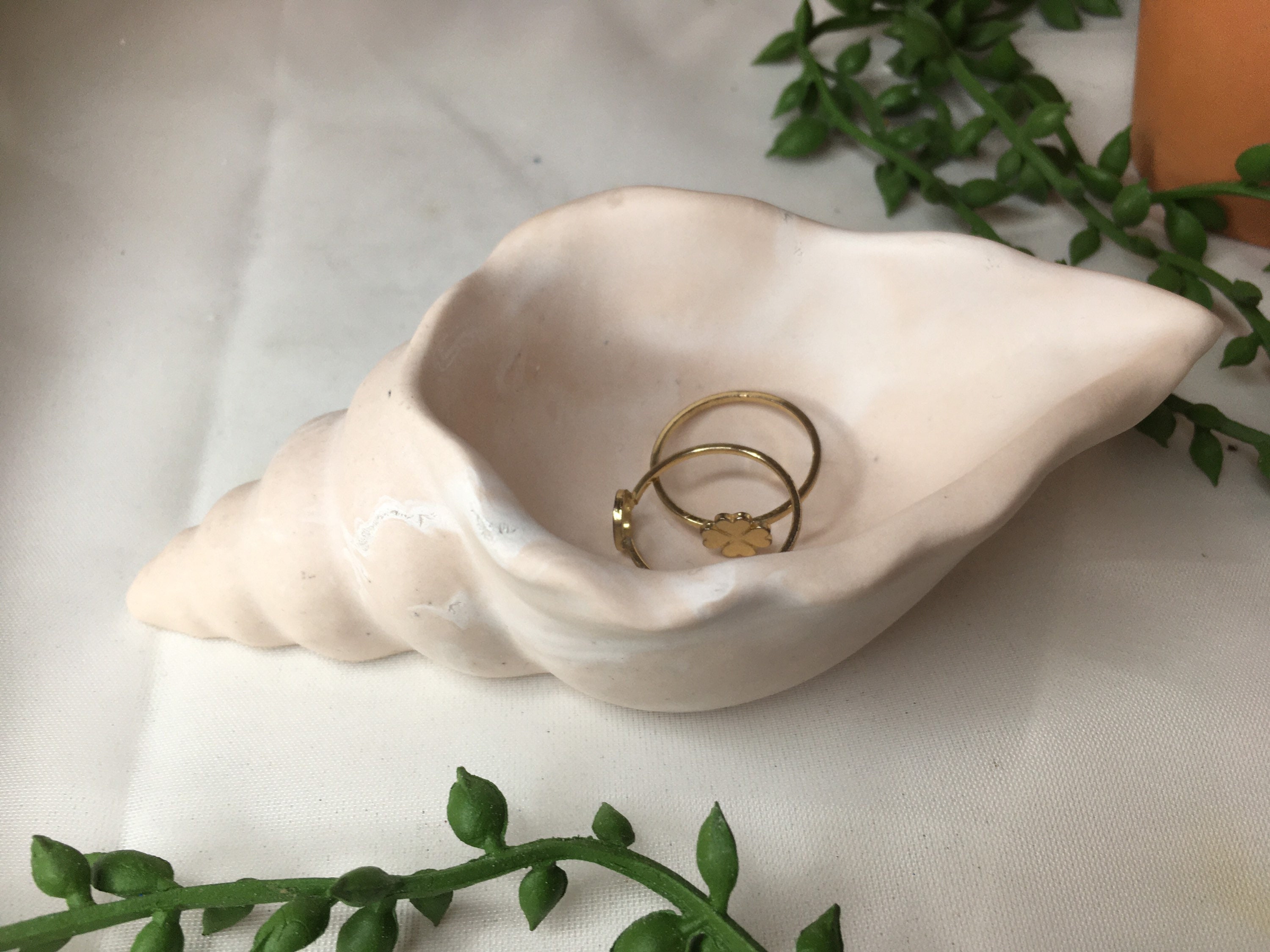 Jesmonite sea shell seashell ring dish jewellery dish Etsy