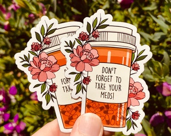 ADHD Medication Reminder, Fridge Magnet, ADHD and Autism, Pill Tracker, Mental Health, Neurodiverse Gift, ADHD Help, Don't Forget Your Meds