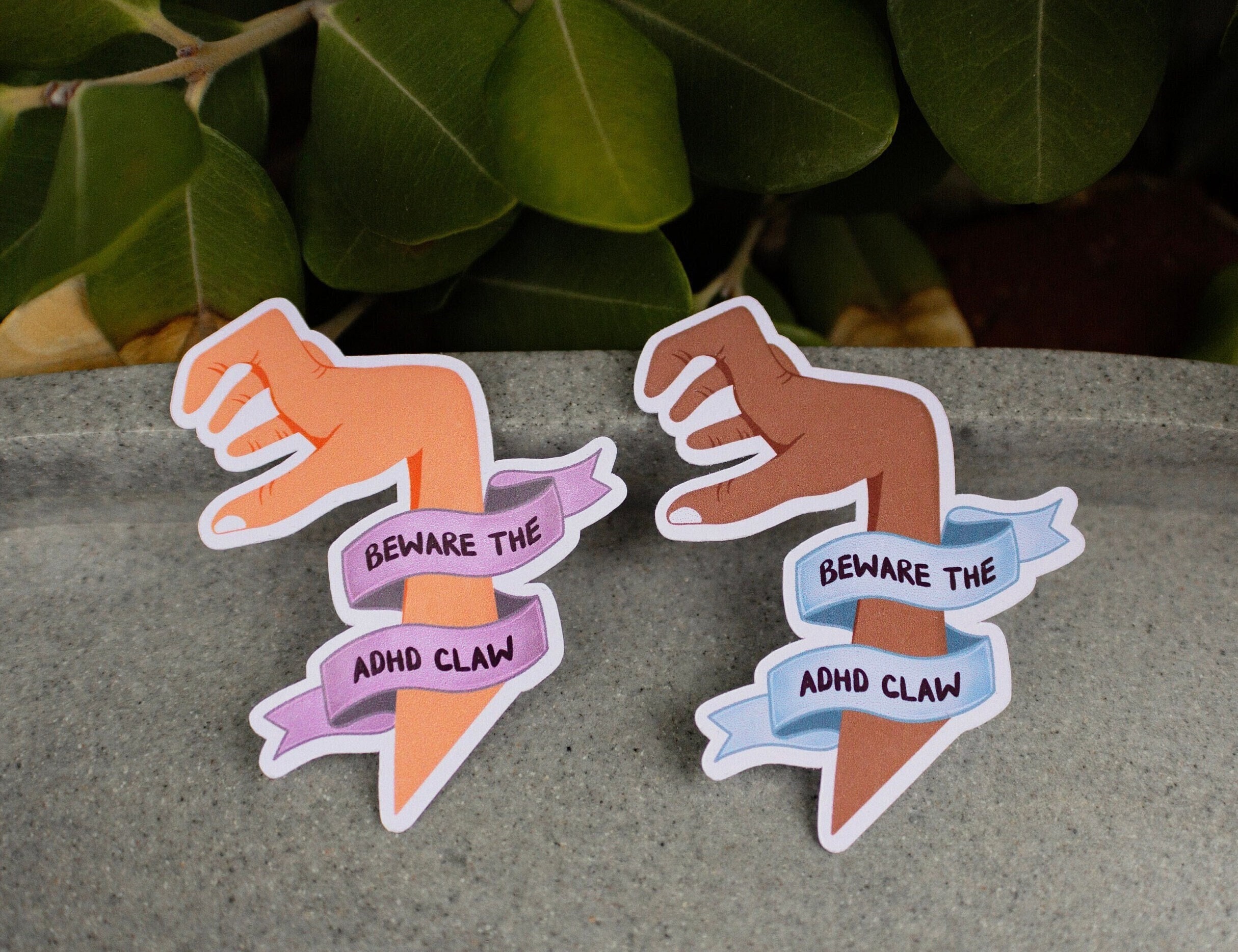 Funny ADHD & Autism Sticker, ADHD Gift, Mental Health Quote, Funny ...