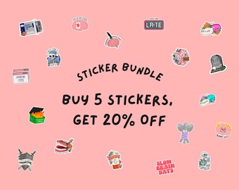 Paquete de calcomanías personalizadas, paquete de calcomanías para TDAH, surtido de calcomanías, regalo para TDAH y autismo, calcomanías neurodivergentes para computadora portátil, calcomanías de salud mental