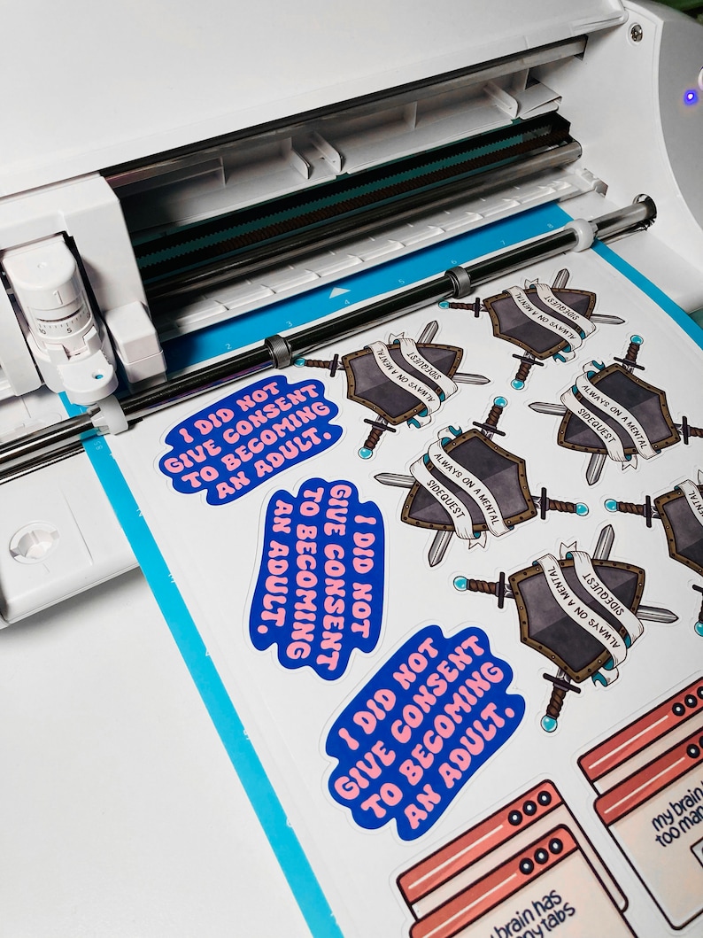 Mental Sidequest, ADHD Sticker, ADHD Gift, ADHD Quote, Adhd Distracted Sticker, Neurospicy Sticker, Adhd laptop Sticker, Neurodivergent Gift